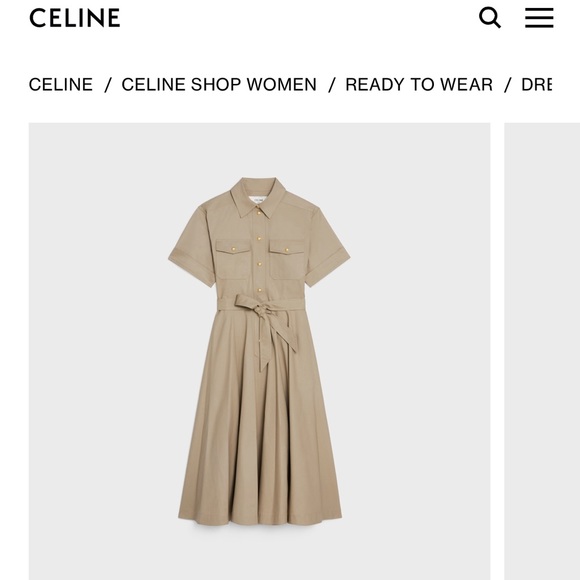 Cèline Safari dress with pockets. Size S (US 2-4) - Picture 15 of 15